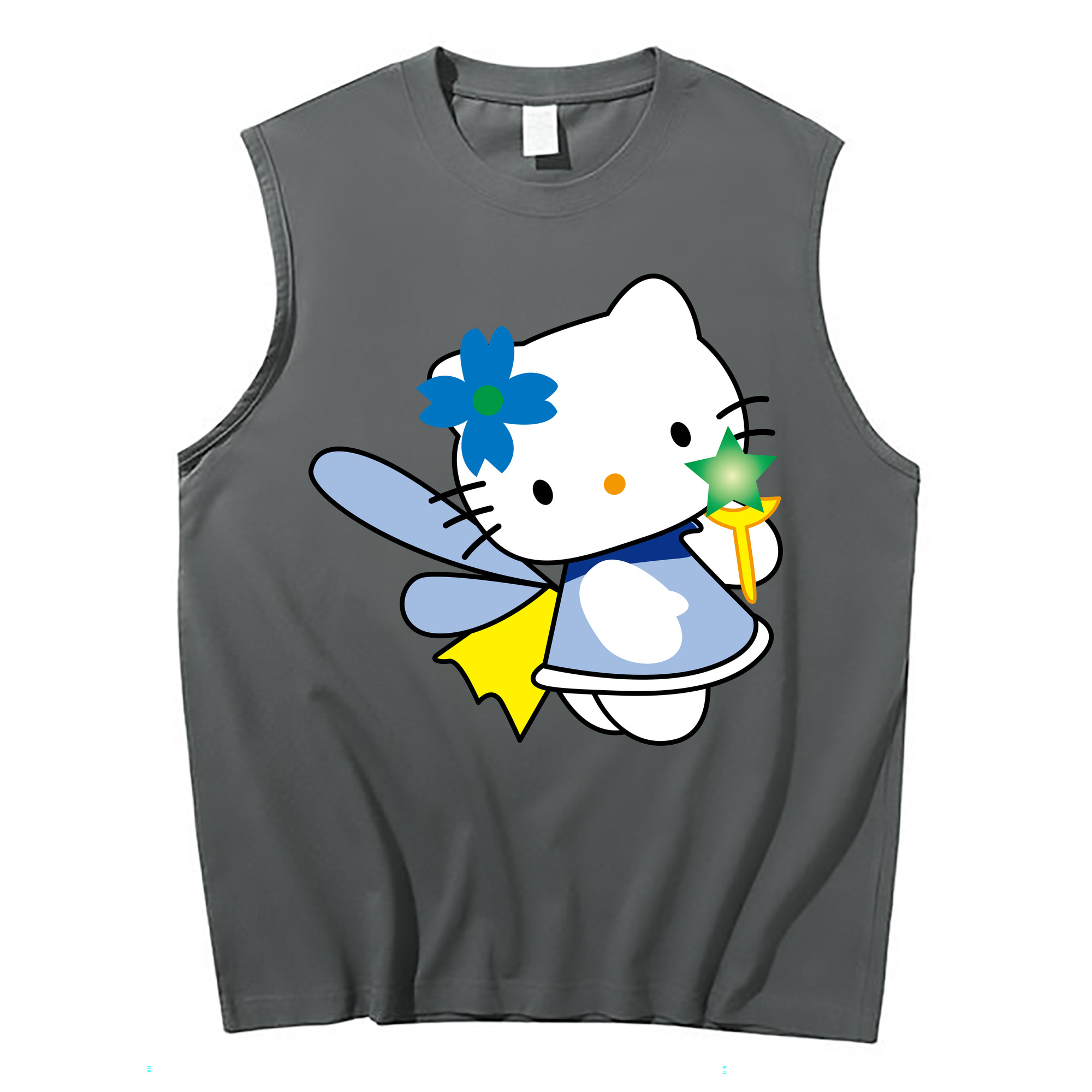 （画像用） Hello Kitty ハローキティ コットン100％タンクトップ（フロントプリント）